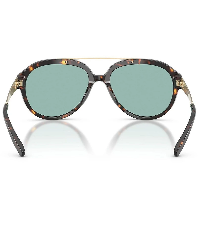 Tory Burch Women's TY7230U 56mm Tortoise Pilot Sunglasses