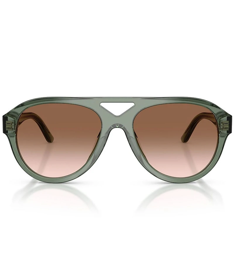 Tory Burch Women's TY7233U 55mm Polarized Pilot Sunglasses