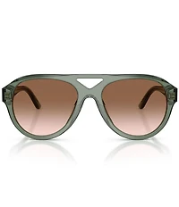 Tory Burch Women's TY7233U 55mm Polarized Pilot Sunglasses