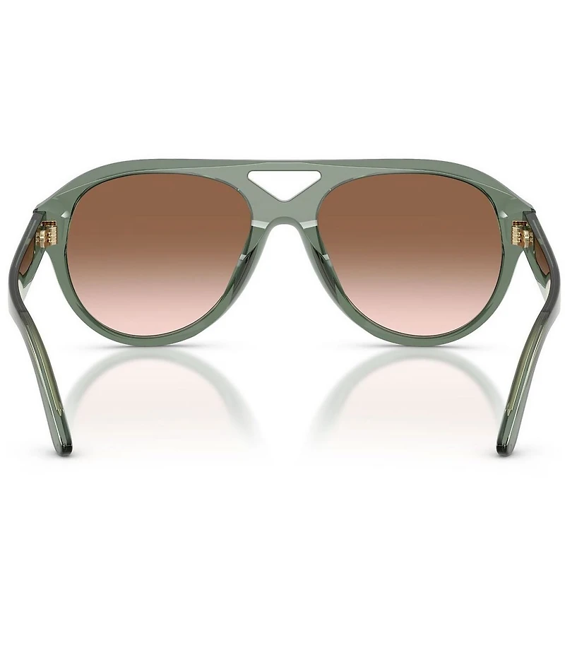 Tory Burch Women's TY7233U 55mm Polarized Pilot Sunglasses