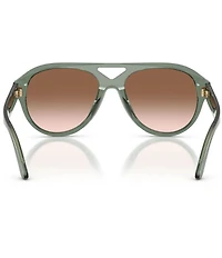 Tory Burch Women's TY7233U 55mm Polarized Pilot Sunglasses