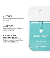 Touchland Blue Sandalwood Blue Power Mist Hydrating Hand Sanitizer
