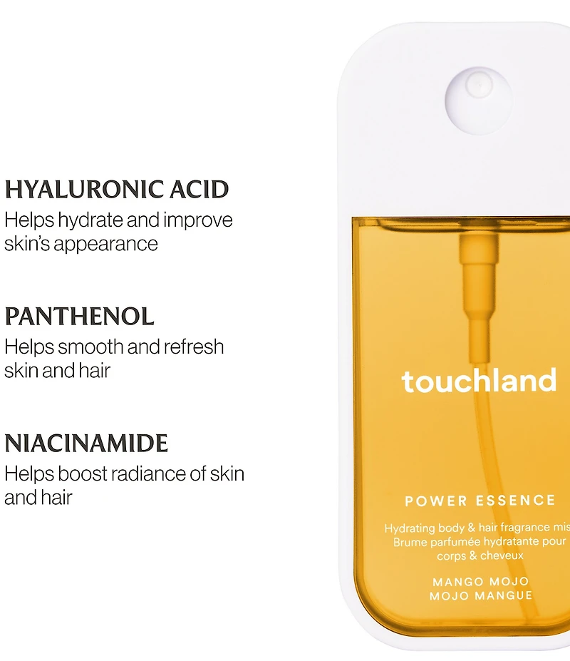 Touchland Mango Mojo Fragrance Power Essence Body & Hair Fragrance Mist