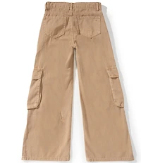 Tractr Big Girls Cargo Pockets Wide Leg Pants