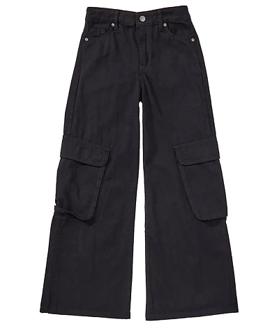 Tractr Big Girls Wide Leg Cargo Pocket Pants