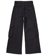 Tractr Big Girls Wide Leg Cargo Pocket Pants