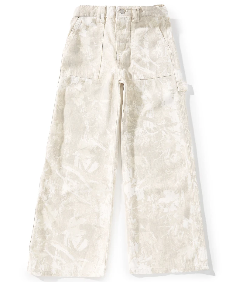 Tractr Big Girls Tree Camouflage Wide Leg Pants