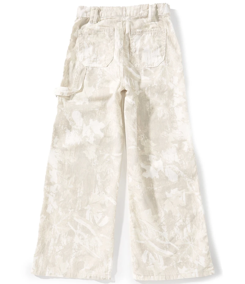 Tractr Big Girls Tree Camouflage Wide Leg Pants