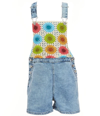 Tractr Big Girls Crochet Shortall