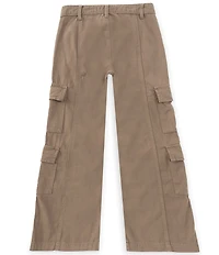 Tractr Big Girls 7-16 Double Cargo Pocket Twill Pants