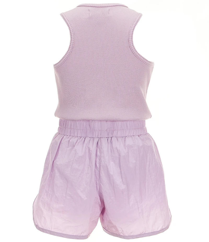 Tractr Big Girls Sleeveless Running Romper