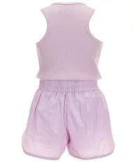 Tractr Big Girls Sleeveless Running Romper