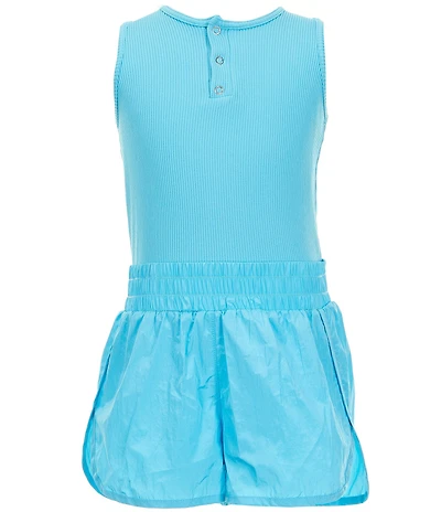 Tractr Big Girls Sleeveless Running Romper
