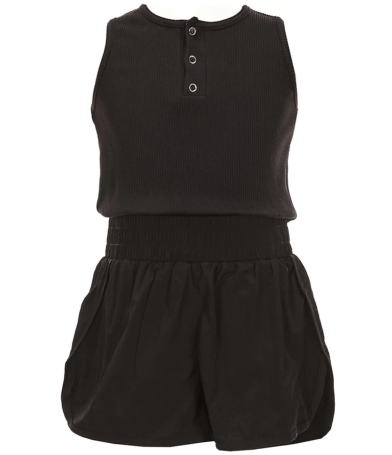 Tractr Big Girls Sleeveless Running Romper