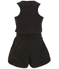 Tractr Big Girls Sleeveless Running Romper