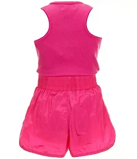 Tractr Big Girls Sleeveless Running Romper