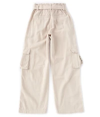 Tractr Big Girls 7-16 Wide Paperbag Waistband Cargo Pants