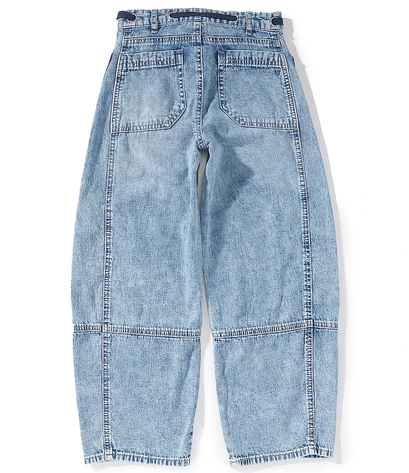 Tractr Big Girls Barrel Patch Pocket Cargo Pants