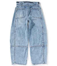 Tractr Big Girls Barrel Patch Pocket Cargo Pants