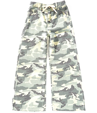 Tractr Big Girls Camouflage Drawstring Waist Pants