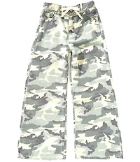 Tractr Big Girls Camouflage Drawstring Waist Pants