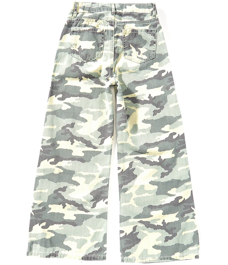 Tractr Big Girls Camouflage Drawstring Waist Pants