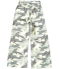 Tractr Big Girls Camouflage Drawstring Waist Pants