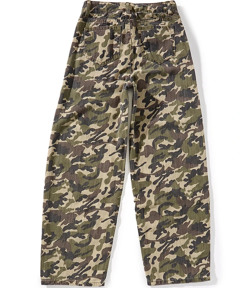 Tractr Big Girls Camouflage Printed Wide-Leg Pants