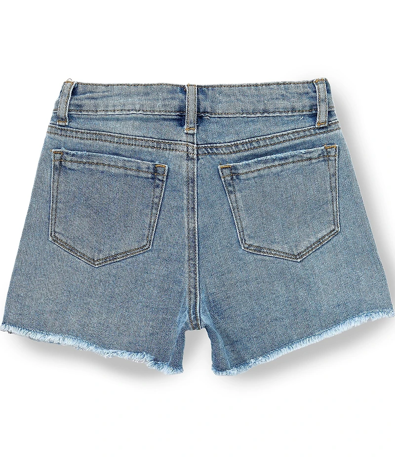 Tractr Big Girls Distressed Weekender Denim Shorts