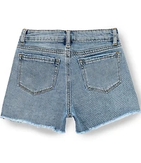 Tractr Big Girls Distressed Weekender Denim Shorts