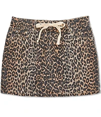 Tractr Big Girls Leopard Print Mini Skirt