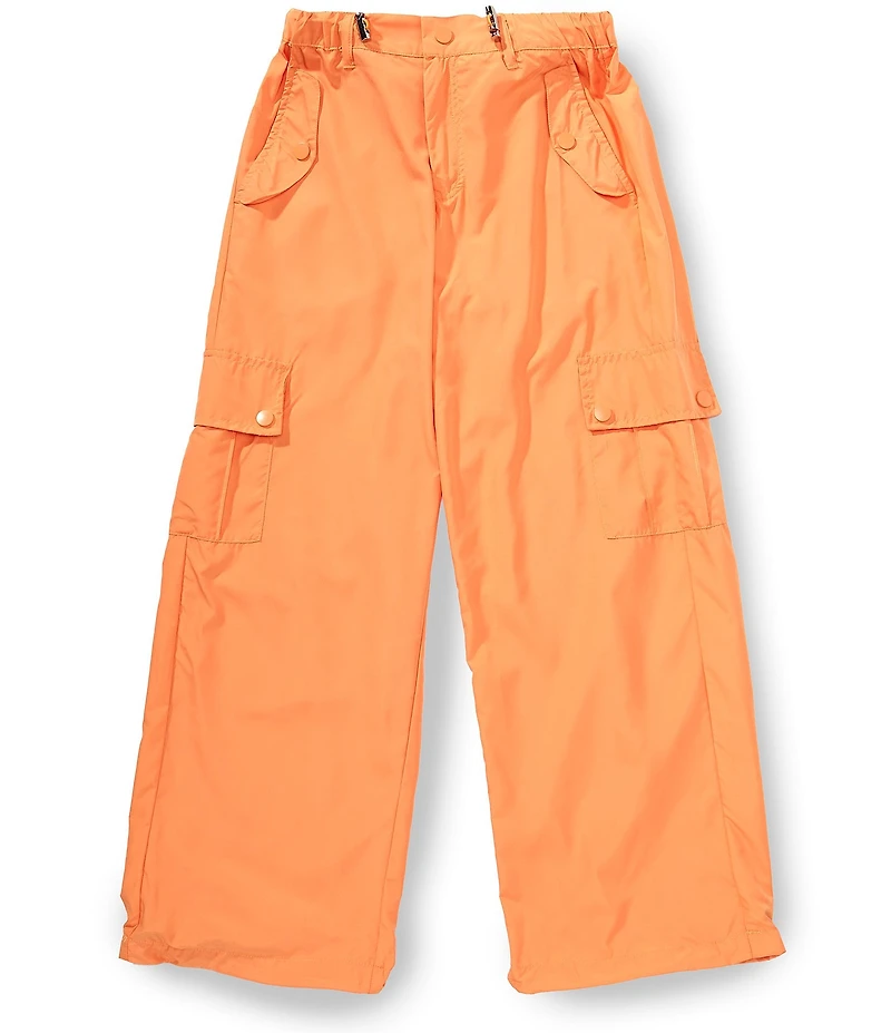 Tractr Big Girls Parachute Cargo Pockets Pants