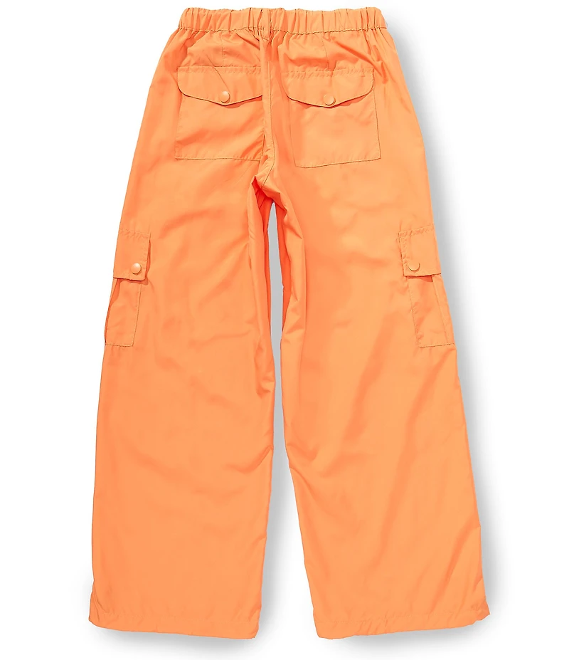 Tractr Big Girls Parachute Cargo Pockets Pants