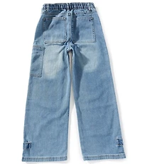 Tractr Big Girls Patchwork Wide-Leg Jeans