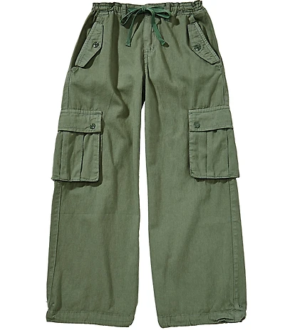 Tractr Big Girls Pull-On Cargo-Pocket Pants