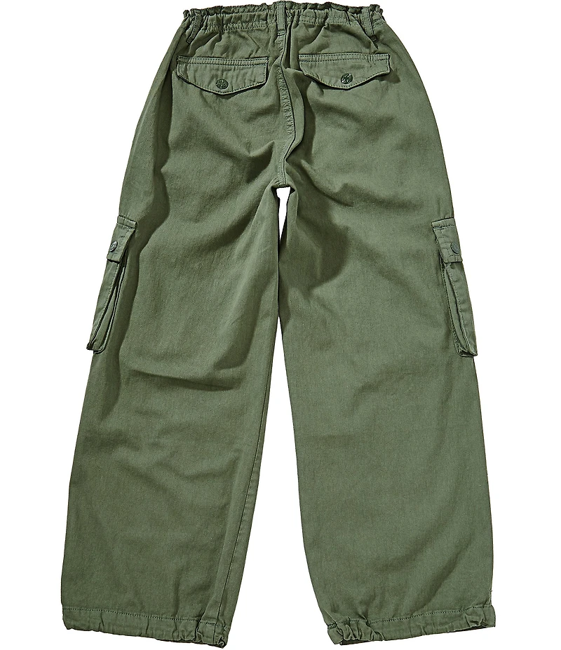 Tractr Big Girls Pull-On Cargo-Pocket Pants