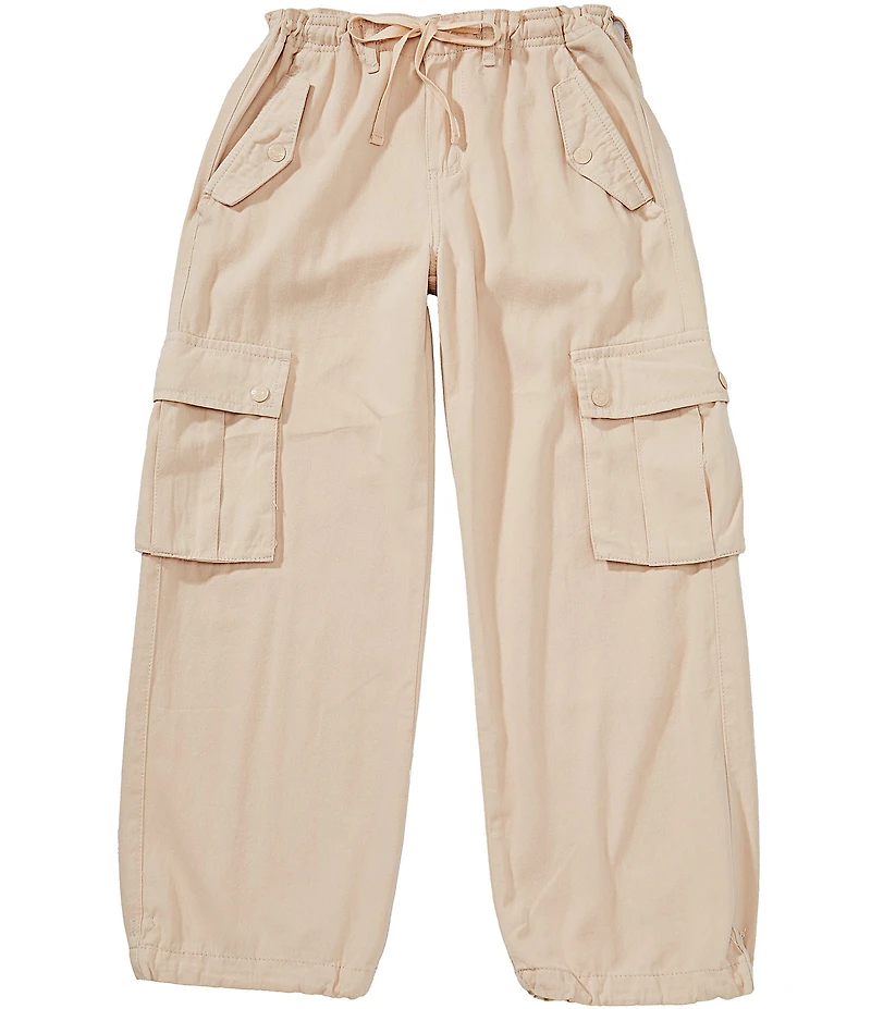 Tractr Big Girls Pull-On Cargo-Pocket Pants