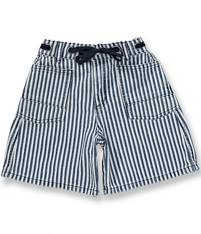 Tractr Big Girls Stripe Wide Bermuda Shorts