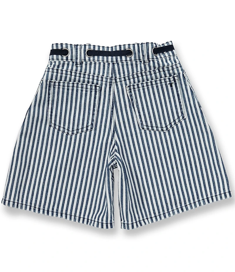 Tractr Big Girls Stripe Wide Bermuda Shorts