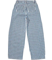 Tractr Big Girls Striped Pull-On Denim Jeans