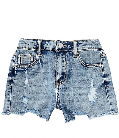 Tractr Big Girls Distressed Weekender Denim Shorts
