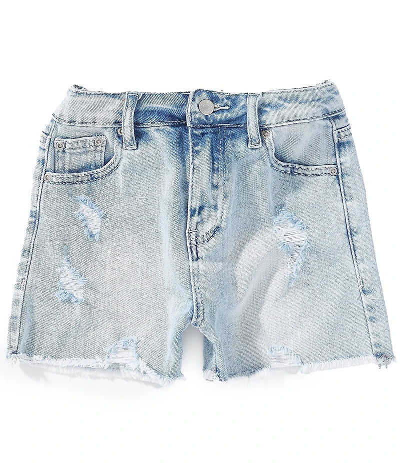 Tractr Big Girls Weekender Distressed Denim Shorts