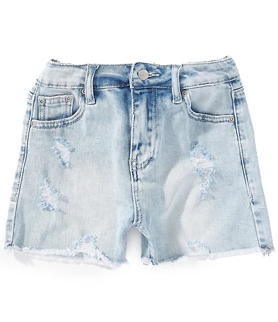 Tractr Big Girls Weekender Distressed Denim Shorts