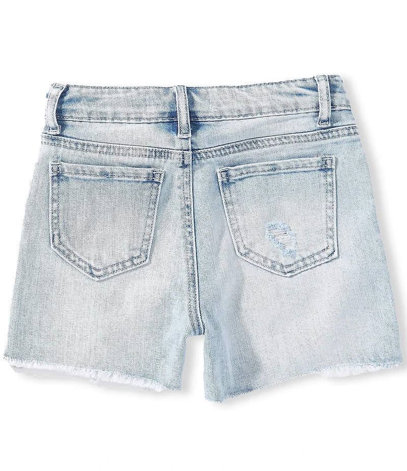 Tractr Big Girls Weekender Distressed Denim Shorts