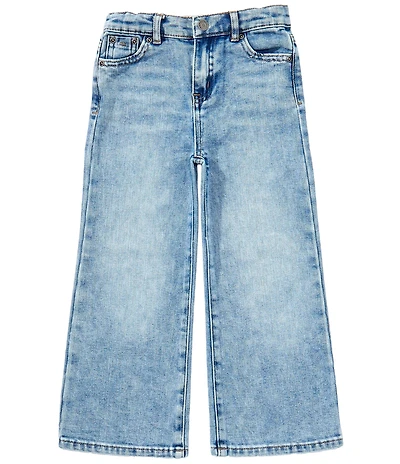Tractr Little Girls Back Pocket Bow Denim Jeans