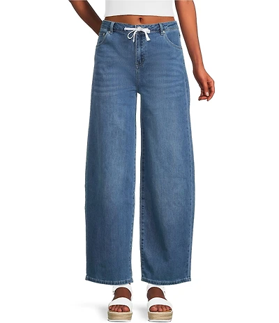 Tractr Tractr Blu Mid Rise Easy Fit Trouser Jeans
