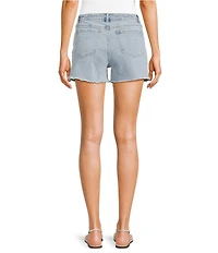 Tractr Pearl & Rhinestone Denim Shorts