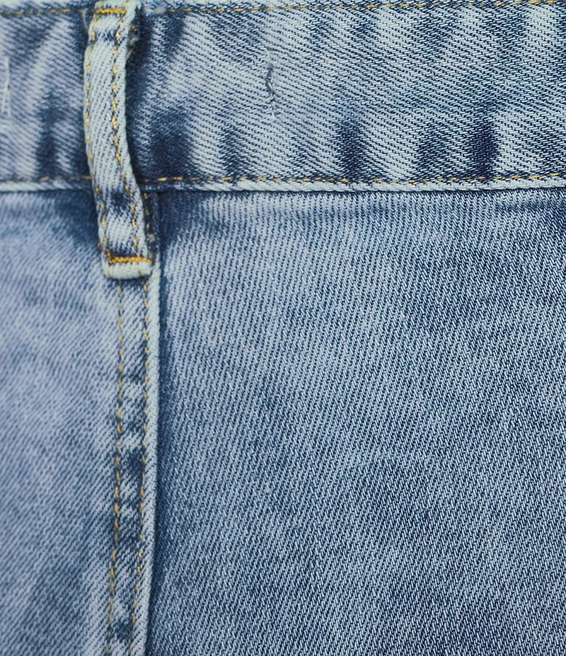 Tractr Tractr Blu Double Cargo Pocket Wide Leg Jeans