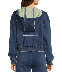 Tractr Tractr Blu Long Sleeve French Terry Hoodie Jacket