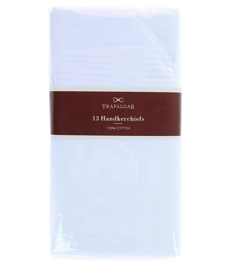 Trafalgar Baker's Dozen Premium Cotton Handkerchiefs 13 Pack